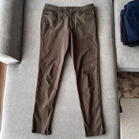 Lululemon ABC Slim *Warpstreme - Dark Olive 30